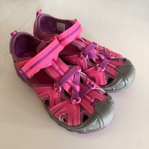 Merrell Hydro Sandals Girls 3 Pink Hook Loop Hiking Outdoors Watersports